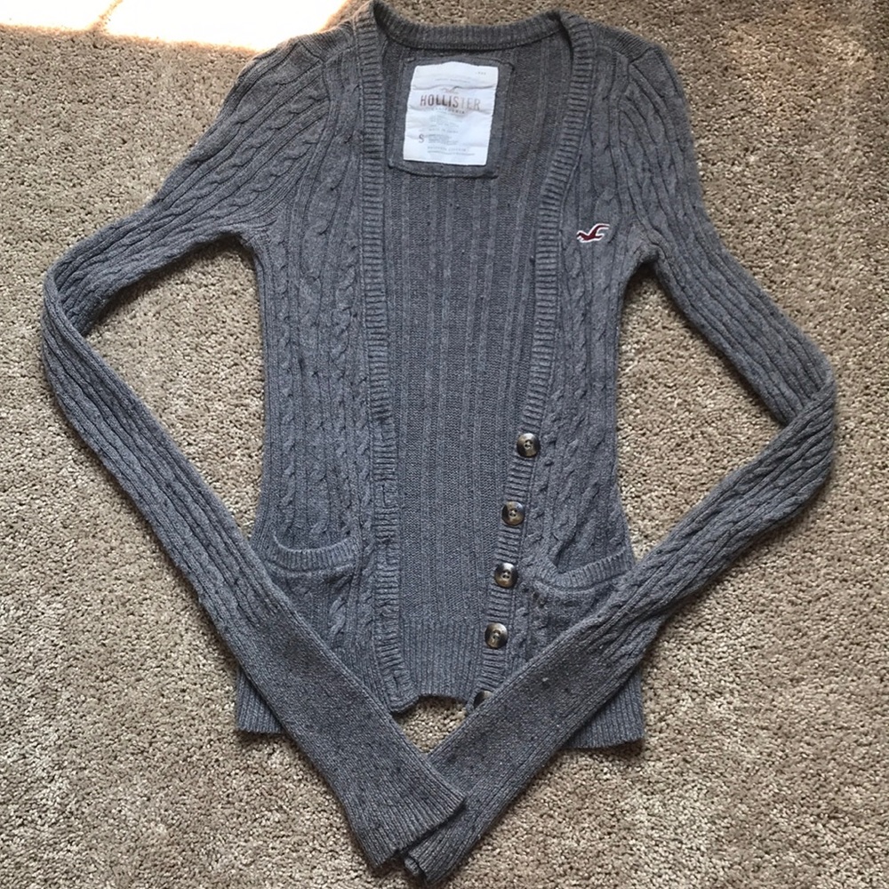 Grey Hollister Co Cardigan